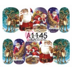 Stickere cu Apa pentru unghii cod A1145 - Sarbatori de Iarna